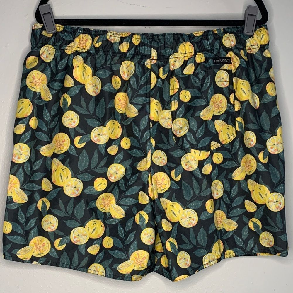 Laguna Swim lemon print men’s swim trunks size XL - Picture 8 of 9